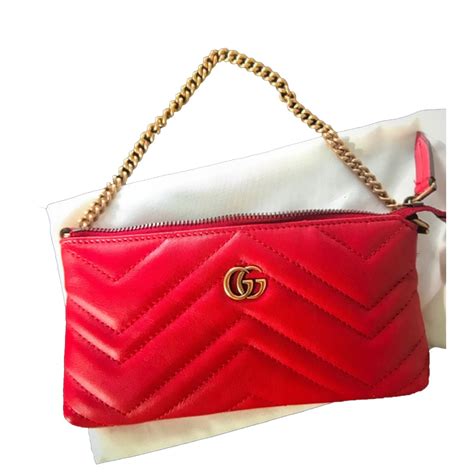 gucci 232602 red|Gucci clutch bag.